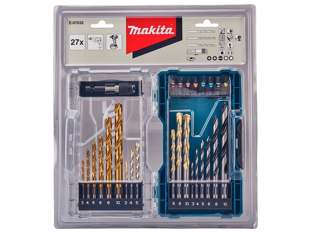 27-dlg boor/schroef/bit set makita, e-07032 - afbeelding 3 van  3
