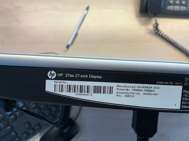 27” full hd monitor (5x) - afbeelding 5 van  6