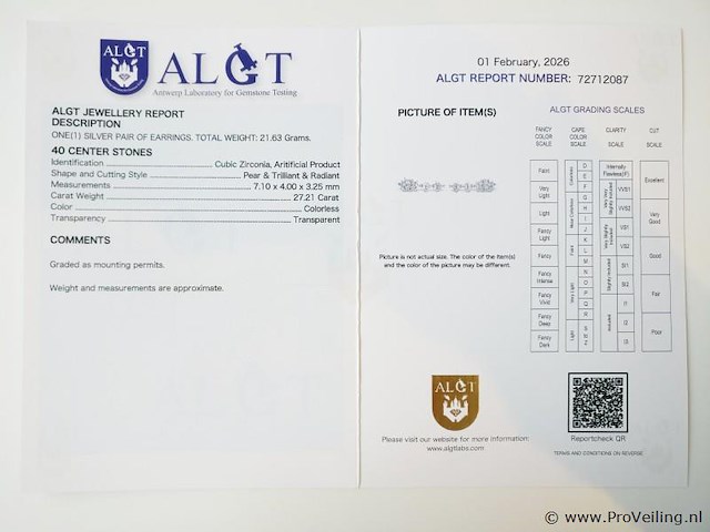 27.21ct earrings - afbeelding 7 van  7