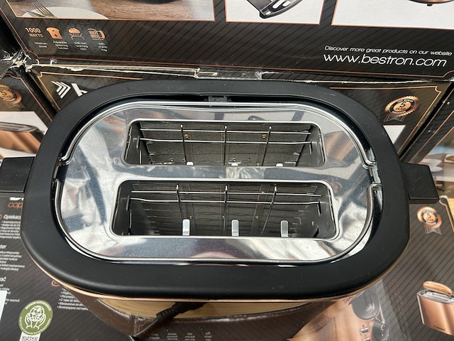 27x broodrooster bestron, copper collection - afbeelding 4 van  6