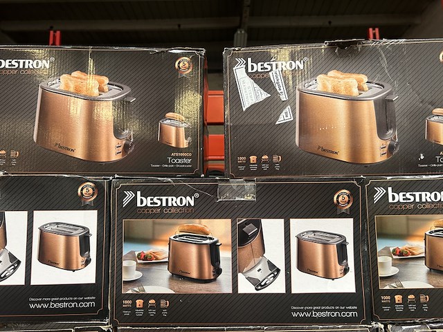 27x broodrooster bestron, copper collection - afbeelding 6 van  6