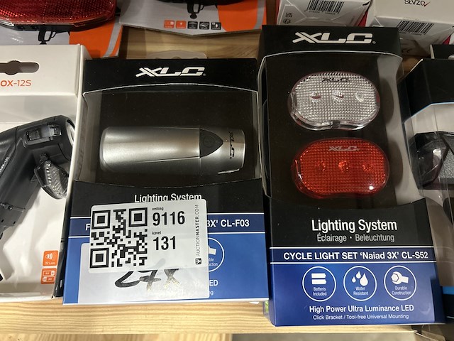 27x fietsaccessoires w.o. fietsketting, verlichting w.o. kmc, axa, sigma - afbeelding 5 van  10