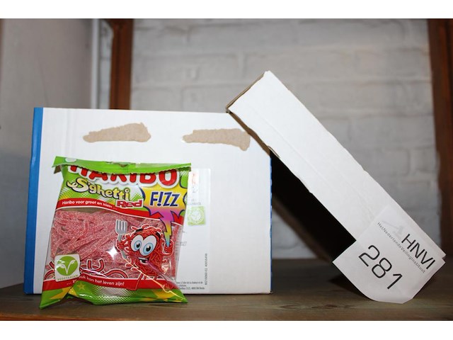 28 zakjes snoepgoed haribo s'ghetti red fizz - afbeelding 1 van  2