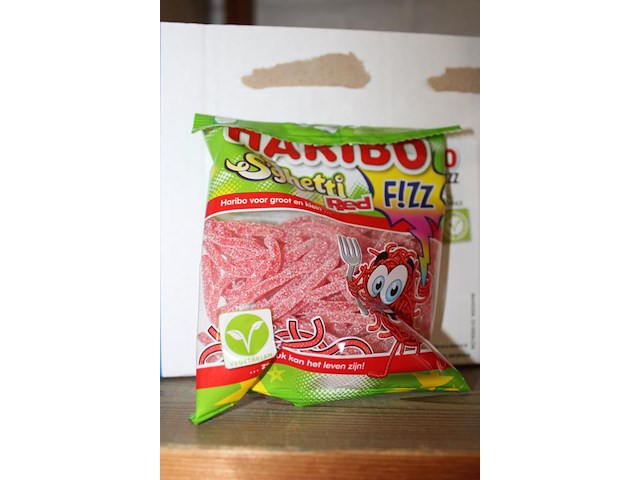 28 zakjes snoepgoed haribo s'ghetti red fizz - afbeelding 2 van  2
