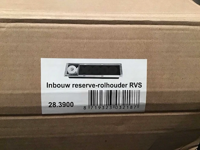 28.3900 inbouw reserve-rolhouder (8x) - afbeelding 3 van  3