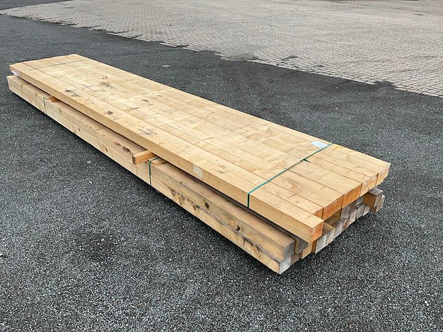 28x bouwhout 100x100x5100mm - afbeelding 6 van  8