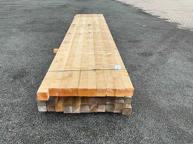 28x bouwhout 100x100x5100mm - afbeelding 7 van  8