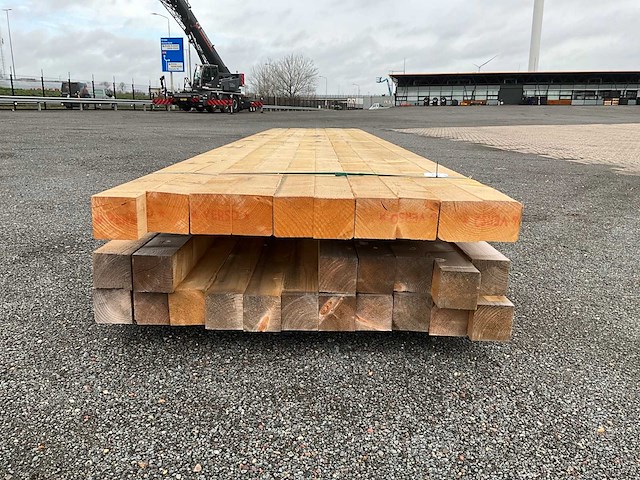 28x bouwhout 100x100x5100mm - afbeelding 8 van  8