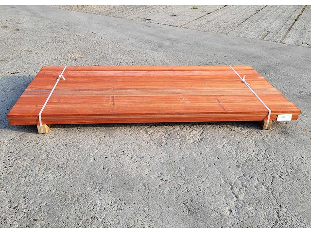 28x padouk planken 21 x 140mm , lengte 215 cm (8.4 m2) - afbeelding 2 van  4