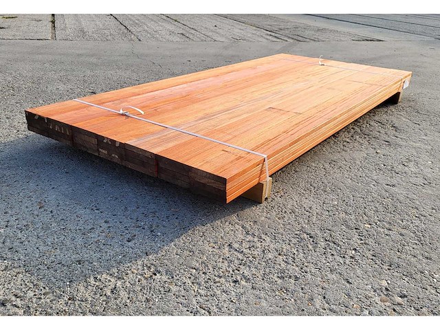 28x padouk planken 21 x 140mm , lengte 215 cm (8.4 m2) - afbeelding 4 van  4