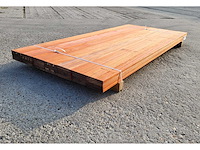 28x padouk planken 21 x 140mm , lengte 215 cm (8.4 m2) - afbeelding 4 van  4