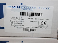 29 dozen lasdraad vlh 10, diameter 1.20 mm, bs 300 spool op pallet. - afbeelding 3 van  3
