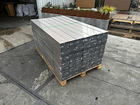 294x composiet - teak / bruin - schuttingplank 182,5x15,4x2 cm - houten tuinomheining - afbeelding 1 van  3