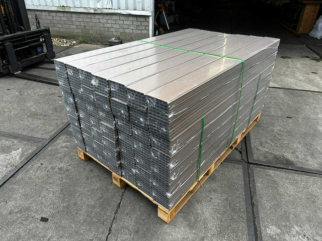 294x composiet - teak / bruin - schuttingplank 182,5x15,4x2 cm - houten tuinomheining - afbeelding 2 van  3
