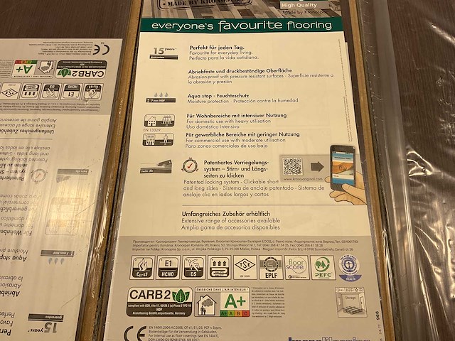 29,6m² krono fix classic kliklaminaat kinshasa wenge - afbeelding 11 van  11