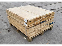 29.6m2 afrikaans eiken vloerdelen 18 x 190 mm, lengte 120cm ( 130x ) - afbeelding 3 van  6