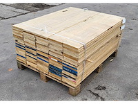 29.6m2 afrikaans eiken vloerdelen 18 x 190 mm, lengte 120cm ( 130x ) - afbeelding 4 van  6