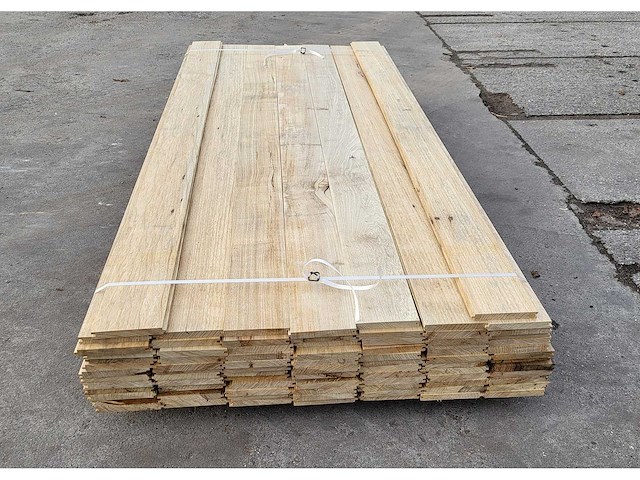 29m2 afrikaans eiken vloerdelen 18 x 140 mm, lengte 240cm ( 86x ) - afbeelding 1 van  4