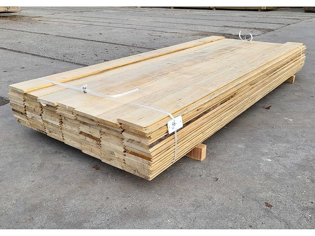 29m2 afrikaans eiken vloerdelen 18 x 140 mm, lengte 240cm ( 86x ) - afbeelding 2 van  4