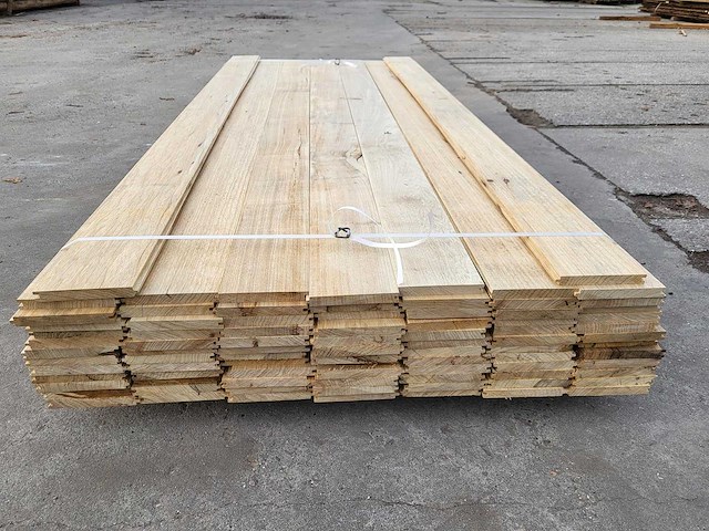 29m2 afrikaans eiken vloerdelen 18 x 140 mm, lengte 240cm ( 86x ) - afbeelding 3 van  4