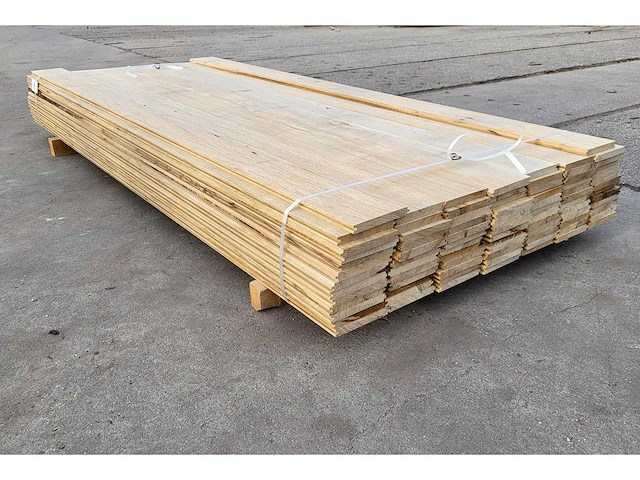 29m2 afrikaans eiken vloerdelen 18 x 140 mm, lengte 240cm ( 86x ) - afbeelding 4 van  4