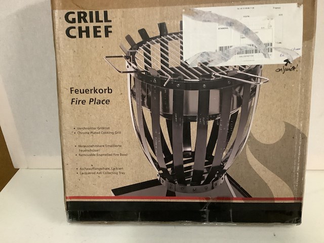 2x 1 vuurkorf & 1 houtskoolbarbeque grill-chef/aya - afbeelding 3 van  7