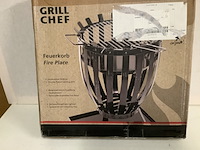 2x 1 vuurkorf & 1 houtskoolbarbeque grill-chef/aya - afbeelding 3 van  7