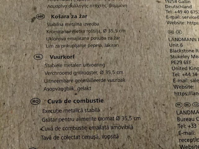 2x 1 vuurkorf & 1 houtskoolbarbeque grill-chef/aya - afbeelding 4 van  7