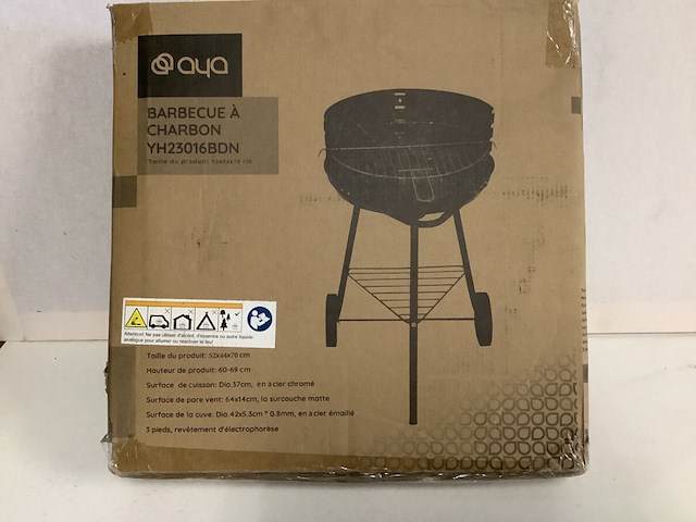 2x 1 vuurkorf & 1 houtskoolbarbeque grill-chef/aya - afbeelding 6 van  7