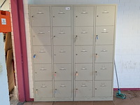 2x 10-vaks lockerkast