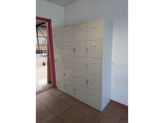 2x 10-vaks lockerkast - afbeelding 2 van  5