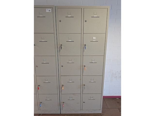 2x 10-vaks lockerkast - afbeelding 4 van  5