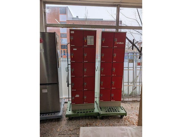 2x 10-vaks lockerkast - afbeelding 2 van  6