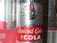 2x 12 blikken captain morgan spiced gold & cola 0,25cl. tht 11-2025. bod inclusief statiegeldwaarde van 3,6... - afbeelding 2 van  2