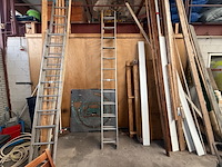 2x 12 treeds schuifladder - afbeelding 3 van  4