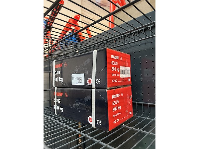 2x 1.5m rateltakel met certificaat hadef, 53/09 800kg - afbeelding 3 van  3