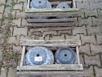 2x 2-delige set waterornamenten natuursteen - afbeelding 2 van  5