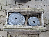 2x 2-delige set waterornamenten natuursteen - afbeelding 4 van  5