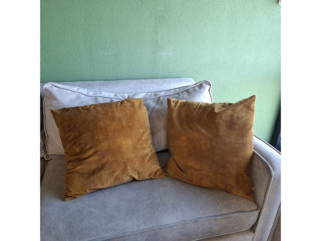 2x 2-zitsbank combi, grijs - afbeelding 2 van  11