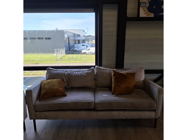 2x 2-zitsbank combi, grijs - afbeelding 4 van  11