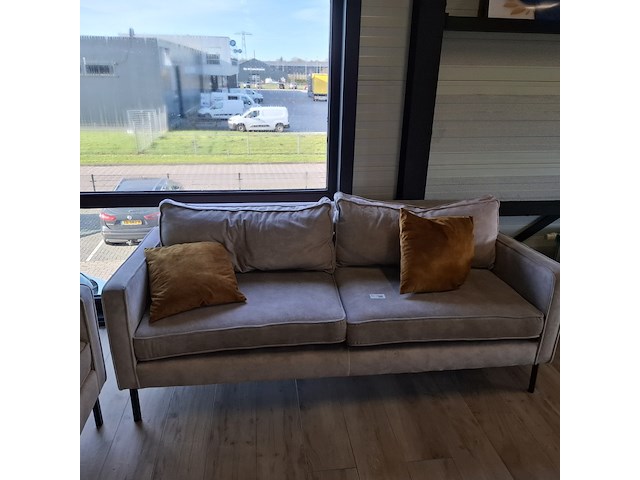 2x 2-zitsbank combi, grijs - afbeelding 7 van  11