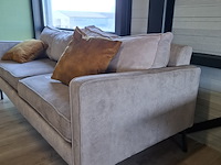 2x 2-zitsbank combi, grijs - afbeelding 8 van  11