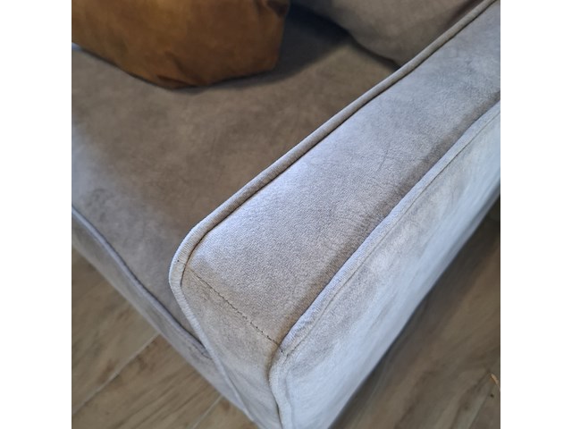 2x 2-zitsbank combi, grijs - afbeelding 9 van  11