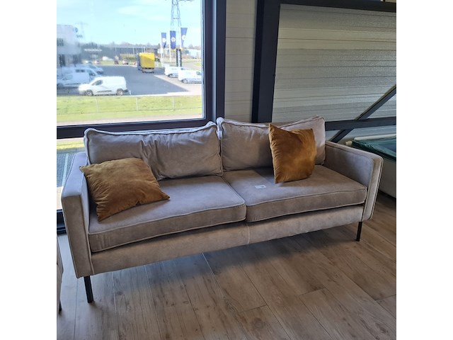 2x 2-zitsbank combi, grijs - afbeelding 10 van  11