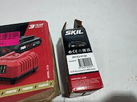 2x 20v accu's 2.0ah + snellader, skil, 3136aa en 3107aa - afbeelding 3 van  5