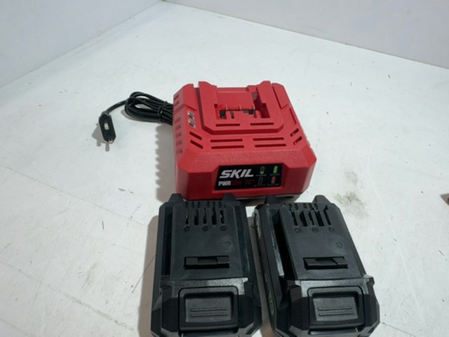 2x 20v accu's 2.0ah + snellader, skil, 3136aa en 3107aa - afbeelding 5 van  5