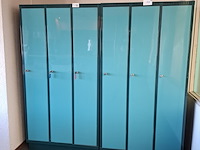 2x 3-deurs lockerkast - afbeelding 1 van  3