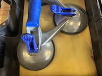 2x 3-kops aluminium glasdrager 100kg, veribor blue line - afbeelding 3 van  4