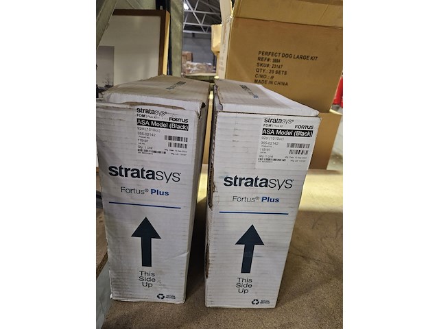 2x 3d-printerfilament stratasys fortus, plus asa model, zwart - afbeelding 1 van  2