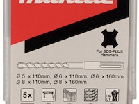 2x 5-dlg sds borenset makita, d00795 - afbeelding 1 van  3